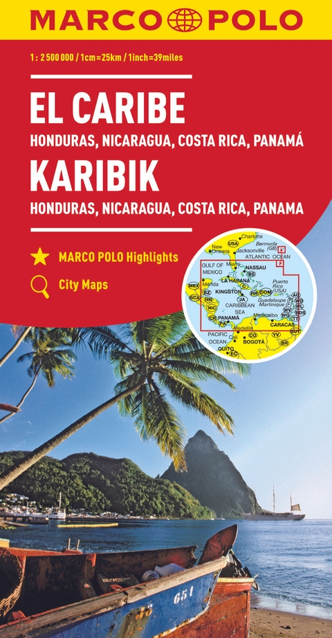 MARCO POLO Kontinentalkarte Karibik 1:2 500 000