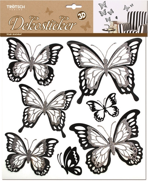 Wandsticker Butterfly 3D