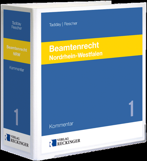 Beamtenrecht Nordrhein-Westfalen - Heinz D. Tadday, Ronald Rescher