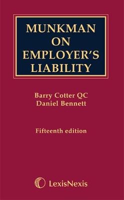 Munkman on Employer's Liability - Barry Cotter, Daniel Bennett