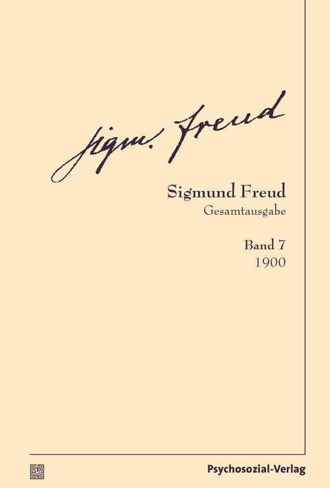 Gesamtausgabe (SFG), Band 7 - Sigmund Freud