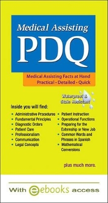 Medical Assisting PDQ - Jon H Zonderman, Tracie Fuqua