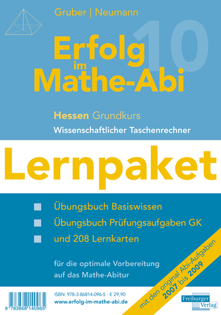 Erfolg im Mathe-Abi 2010 Lernpaket Hessen Gymnasium Grundkurs Taschenrechner - Helmut Gruber, Robert Neumann