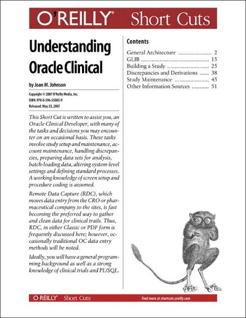 Understanding Oracle Clinical - Joan M Johnson