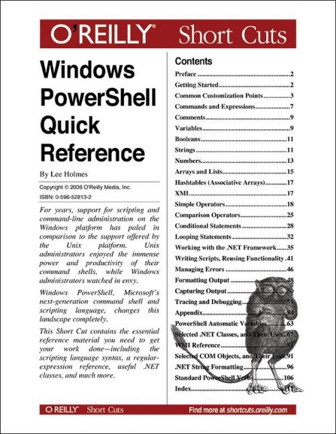 Windows Powershell Quick Reference - Lee Holmes