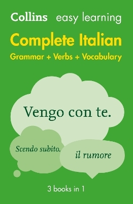 Easy Learning Complete Italian Grammar, Verbs and Vocabulary (3 books in 1) -  Collins Dictionaries