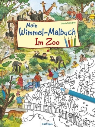 Mein Wimmel-Malbuch – Im Zoo