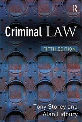 Criminal Law - Tony Storey, Alan Lidbury