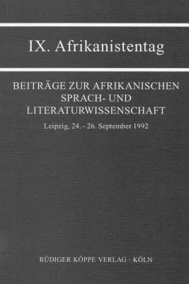 IX. Afrikanistentag - 