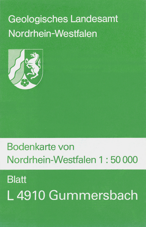 Bodenkarten von Nordrhein-Westfalen 1:50000 / Gummersbach - Friedrich K Schneider