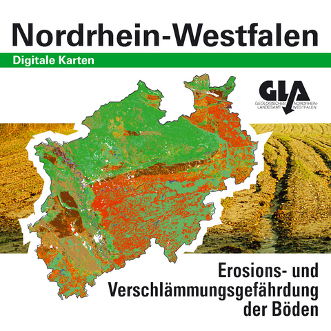 Karte der Erosions- und Verschlämmungsgefährdung der Böden in Nordrhein-Westfalen