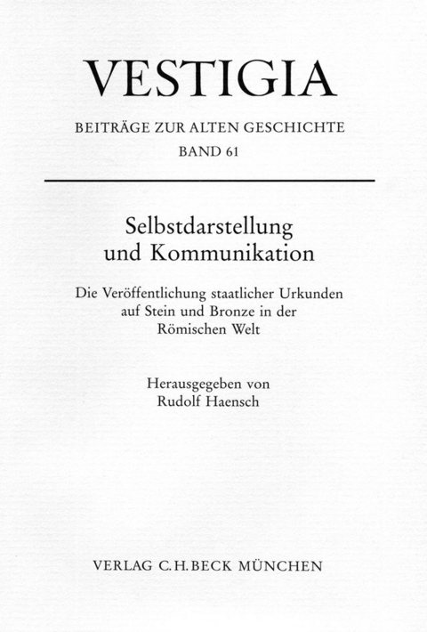 Selbstdarstellung und Kommunikation - 