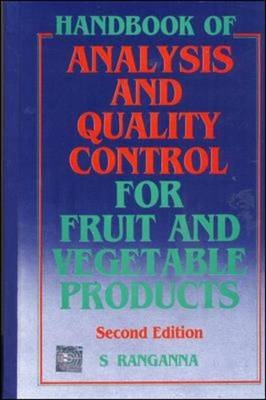 Handbook of Analysis and Quality Control for Fruit and Vegetable Products - S. Ranganna