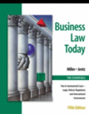 Business Law Today - Roger LeRoy Miller, Gaylord A. Jentz