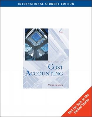 Cost Accounting - Edward J. Vanderbeck