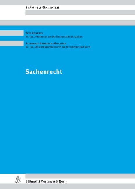 Sachenrecht - Vito Roberto, Stephanie Hrubesch-Millauer