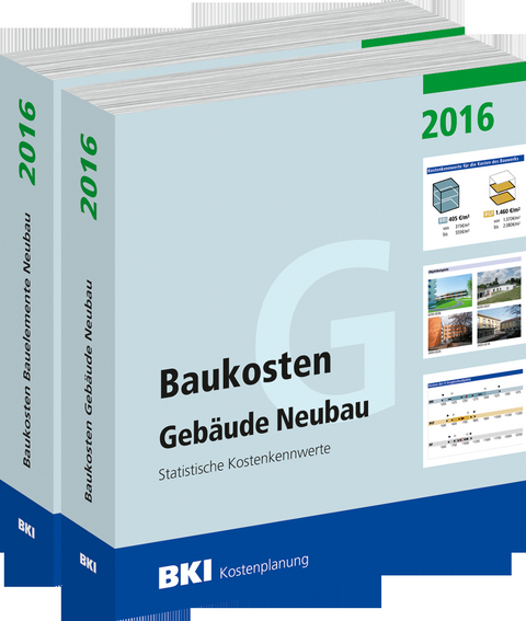 Kombipaket: BKI Baukosten Neubau 2016 
Teil 1 und Teil 2