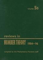 Reviews in Number Theory 1984-1996 -  American Mathematical Society