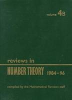 Reviews in Number Theory 1984-1996 -  American Mathematical Society