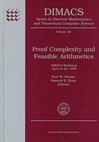 Proof Complexity and Feasible Arithmetics - 