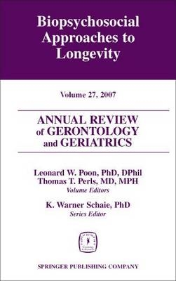 Annual Review of Gerontology and Geriatrics, Volume 27, 2007 - 