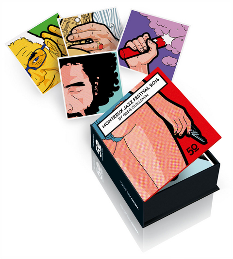 Postkartenbox Montreux Jazz Festival 2016 by Greg Guillemin - 