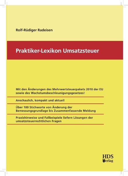 Praktiker-Lexikon Umsatzsteuer - Rolf-Rüdiger Radeisen