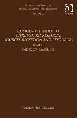 Volume 21, Tome II: Cumulative Index -  Katalin Nun Stewart