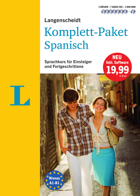 Langenscheidt Komplett-Paket Spanisch - Sprachkurs mit 2 Büchern, 7 Audio-CDs, 1 DVD-ROM, MP3-Download - 