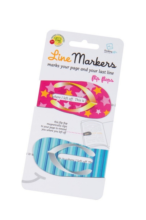 Line Markers FlipFlops - Magnetische Lesezeichen