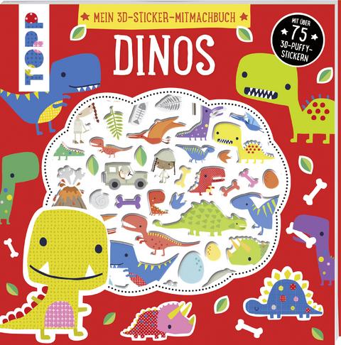 Mein 3D-Sticker-Mitmachbuch: Dinos