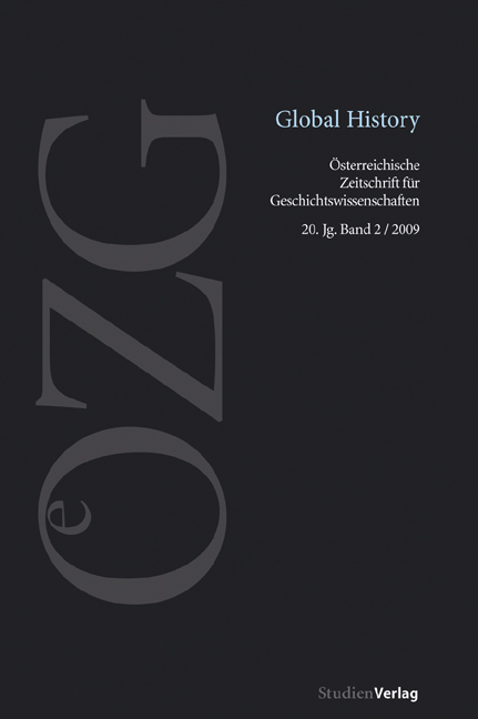 Österreichische Zeitschrift für Geschichtswissenschaften 2/09