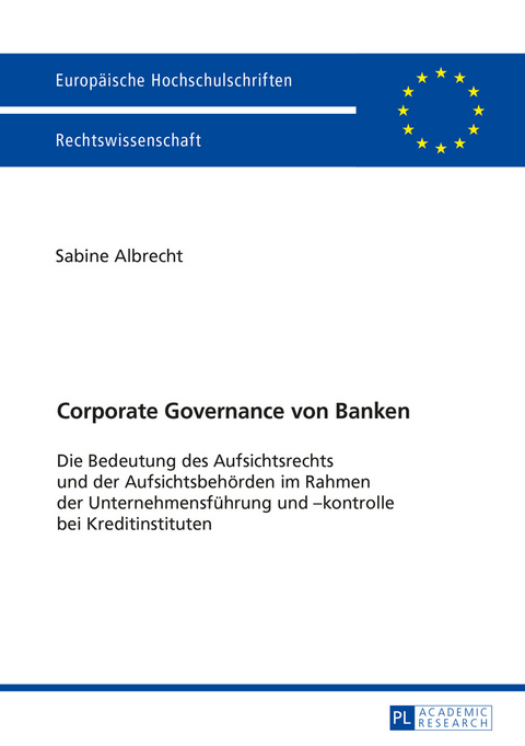 Corporate Governance von Banken - Sabine Albrecht