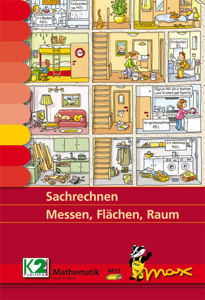 Max-Lernkarten: Sachrechnen Messen, Flächen, Raum