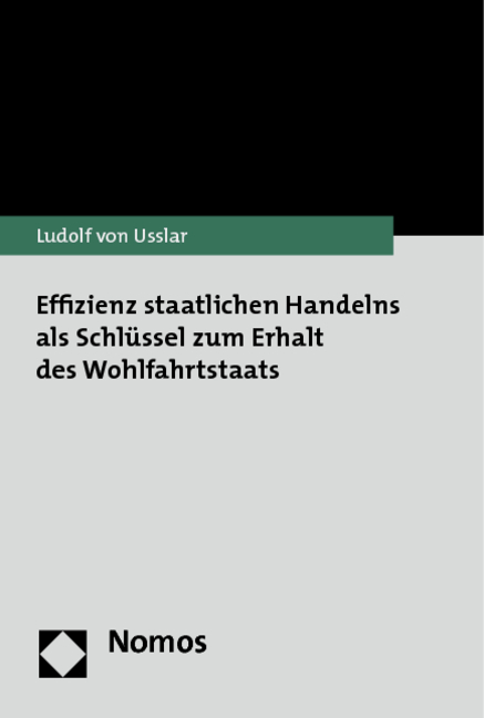 Effizienz staatlichen Handelns als Schlüssel zum Erhalt des Wohlfahrtstaats - Ludolf von Usslar