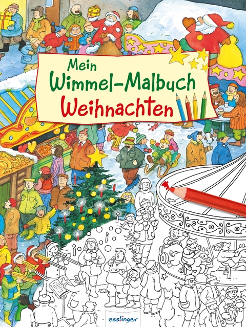 Mein Wimmel-Malbuch – Weihnachten