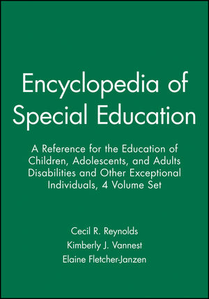 Encyclopedia of Special Education, 4 Volume Set - 