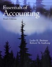 Essentials of Accounting - Robert N. Anthony, Leslie K. Breitner