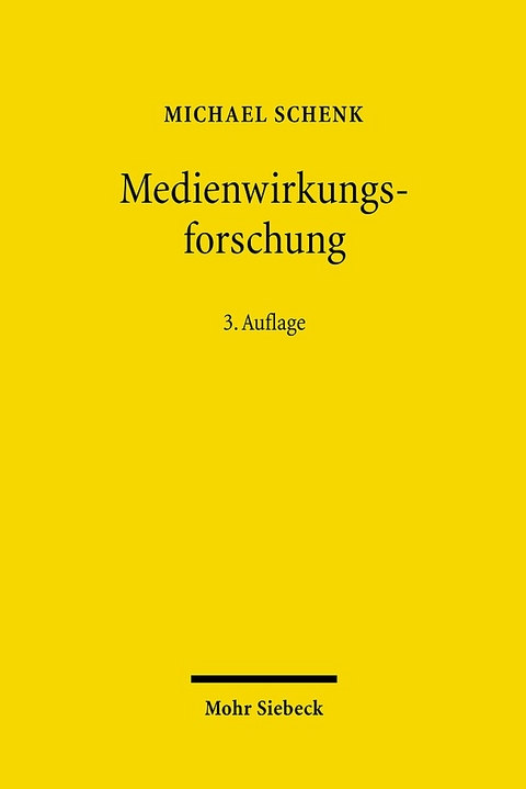 Medienwirkungsforschung - Michael Schenk