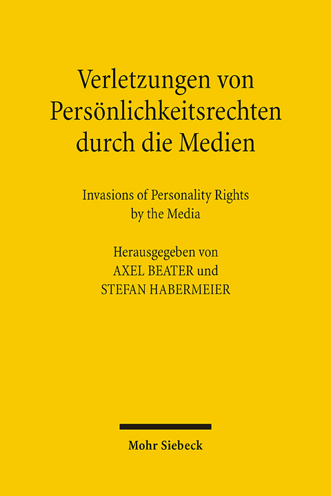 Verletzungen von Persönlichkeitsrechten durch die Medien - 