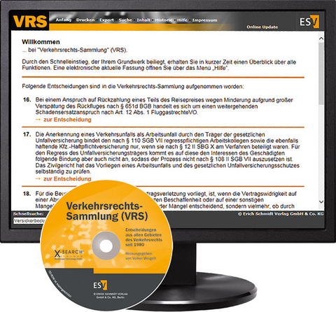 Verkehrsrechts-Sammlung (VRS) - bei Kombibezug Print und CD-ROM - 