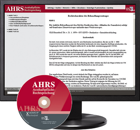 Arzthaftpflicht-Rechtsprechung digital / Arzthaftpflicht-Rechtsprechung I - bei Kombibezug Print und CD-ROM - 