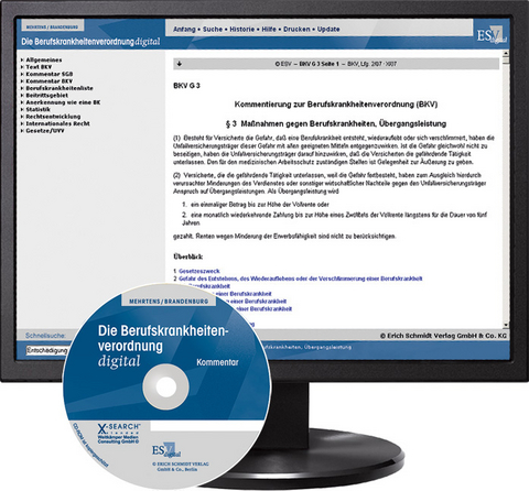 Die Berufskrankheitenverordnung (BKV) - bei Kombibezug Print und CD-ROM - Gerhard Mehrtens, Stephan Brandenburg