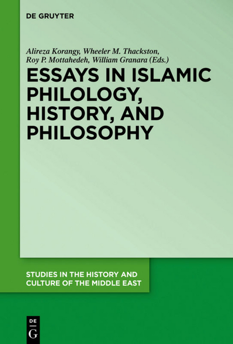 Essays in Islamic Philology, History, and Philosophy - 