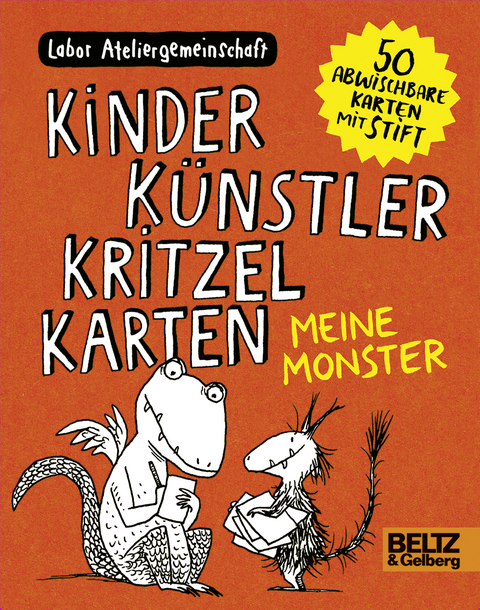 Kinder Künstler Kritzelkarten. Meine Monster -  Labor Ateliergemeinschaft