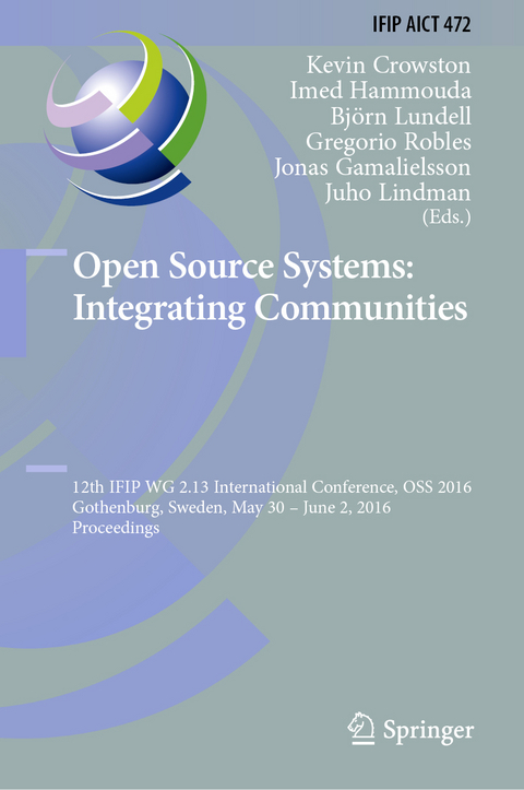 Open Source Systems: Integrating Communities - 