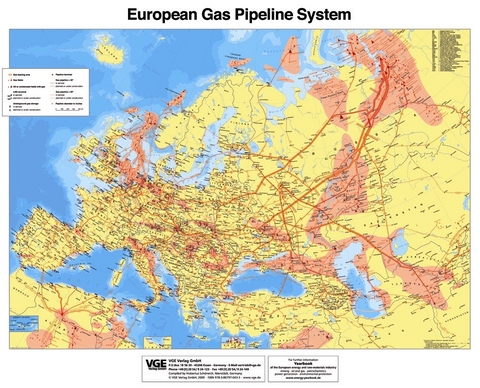 European Gas Pipeline System 2016