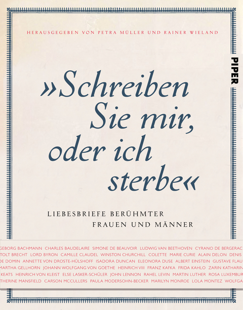 "Schreiben Sie mir, oder ich sterbe" - Petra Müller, Rainer Wieland