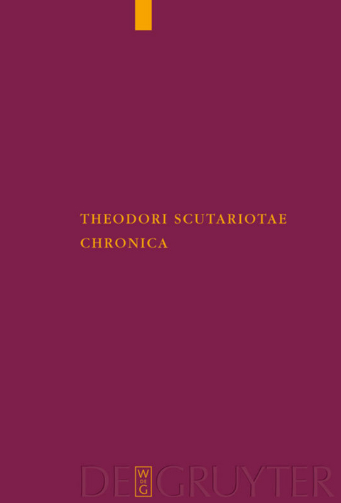 Theodori Scutariotae Chronica - 