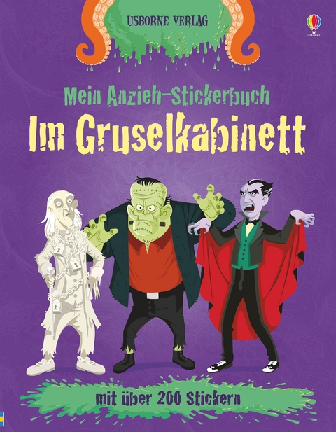 Mein Anzieh-Stickerbuch: Im Gruselkabinett - Louie Stowell